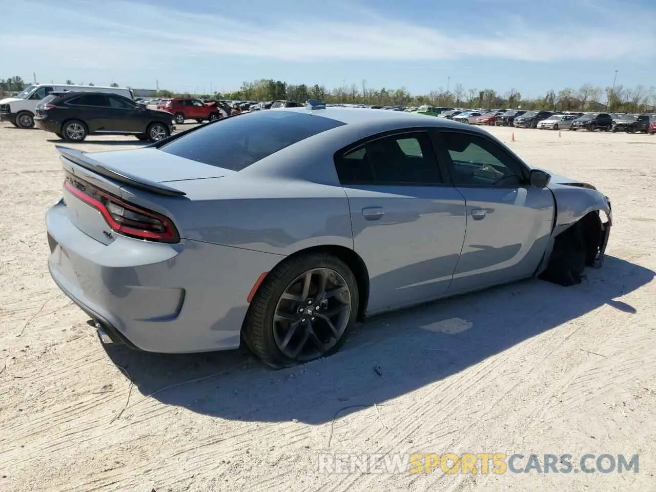 3 fotografías del automóvil dañado 2C3CDXCT3NH111018 DODGE CHARGER 2022