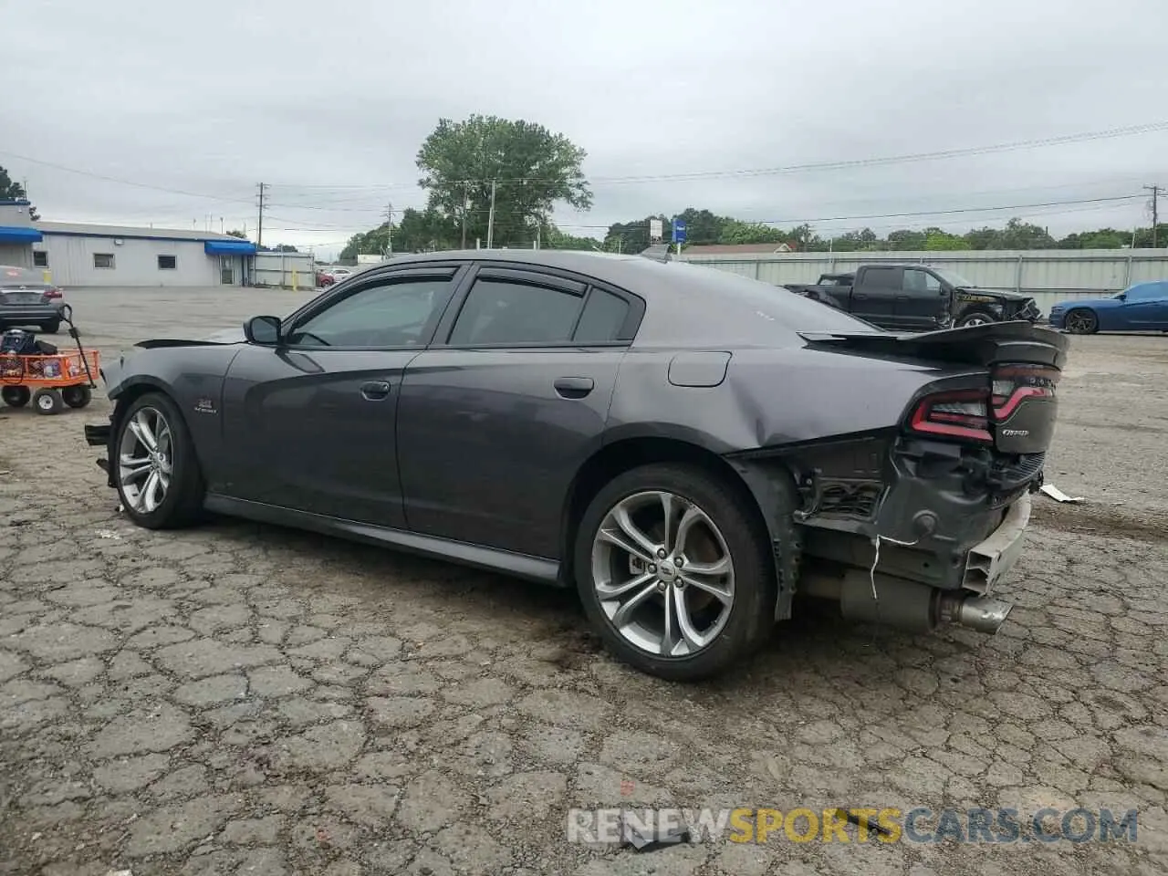 2 fotografías del automóvil dañado 2C3CDXCT3NH258827 DODGE CHARGER 2022