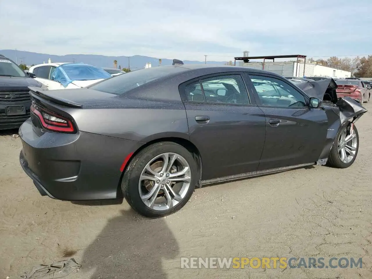 3 fotografías del automóvil dañado 2C3CDXCT3NH259301 DODGE CHARGER 2022