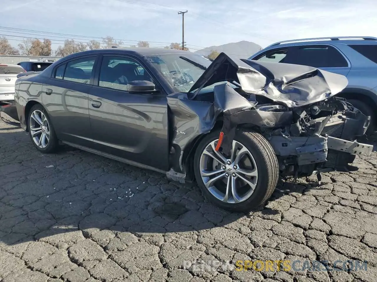 4 fotografías del automóvil dañado 2C3CDXCT3NH259301 DODGE CHARGER 2022