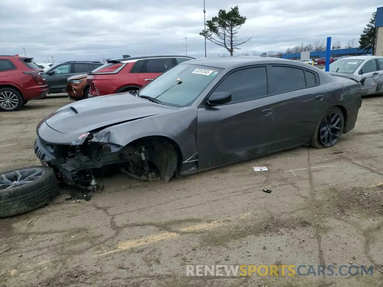 1 fotografías del automóvil dañado 2C3CDXCT3NH262151 DODGE CHARGER 2022