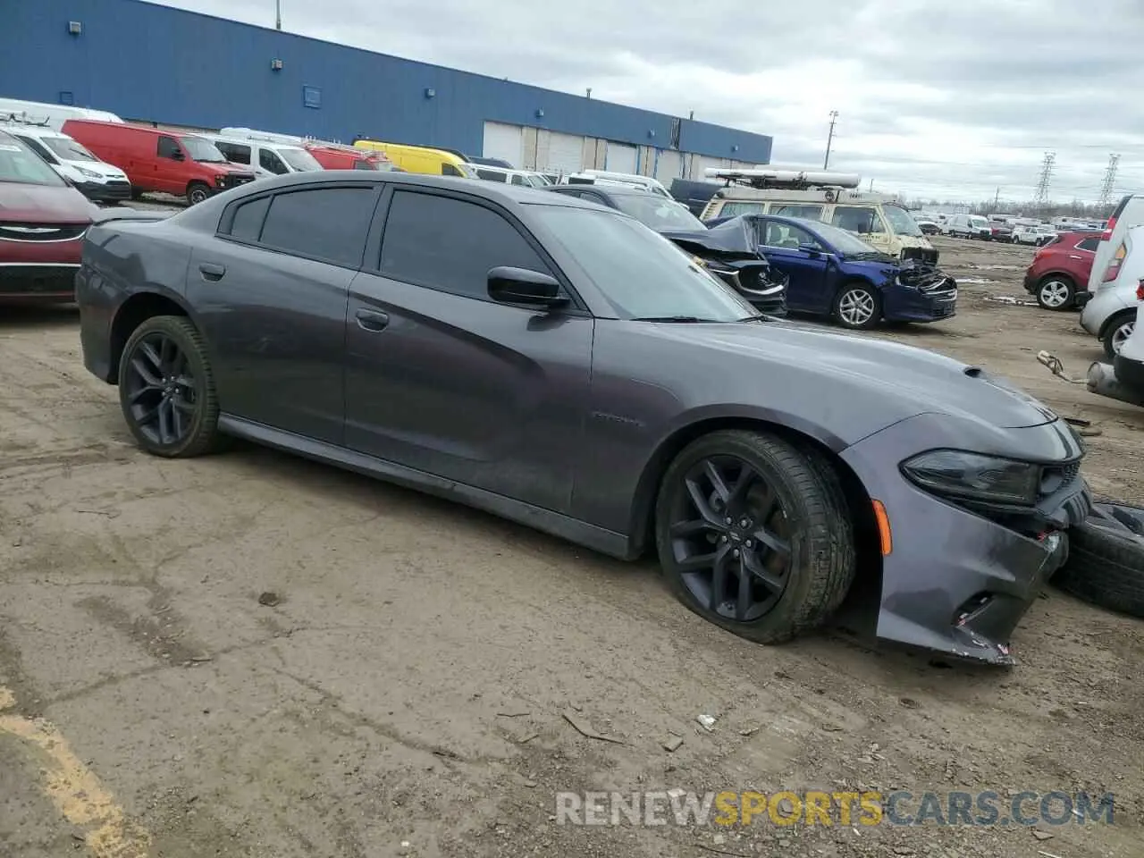4 fotografías del automóvil dañado 2C3CDXCT3NH262151 DODGE CHARGER 2022