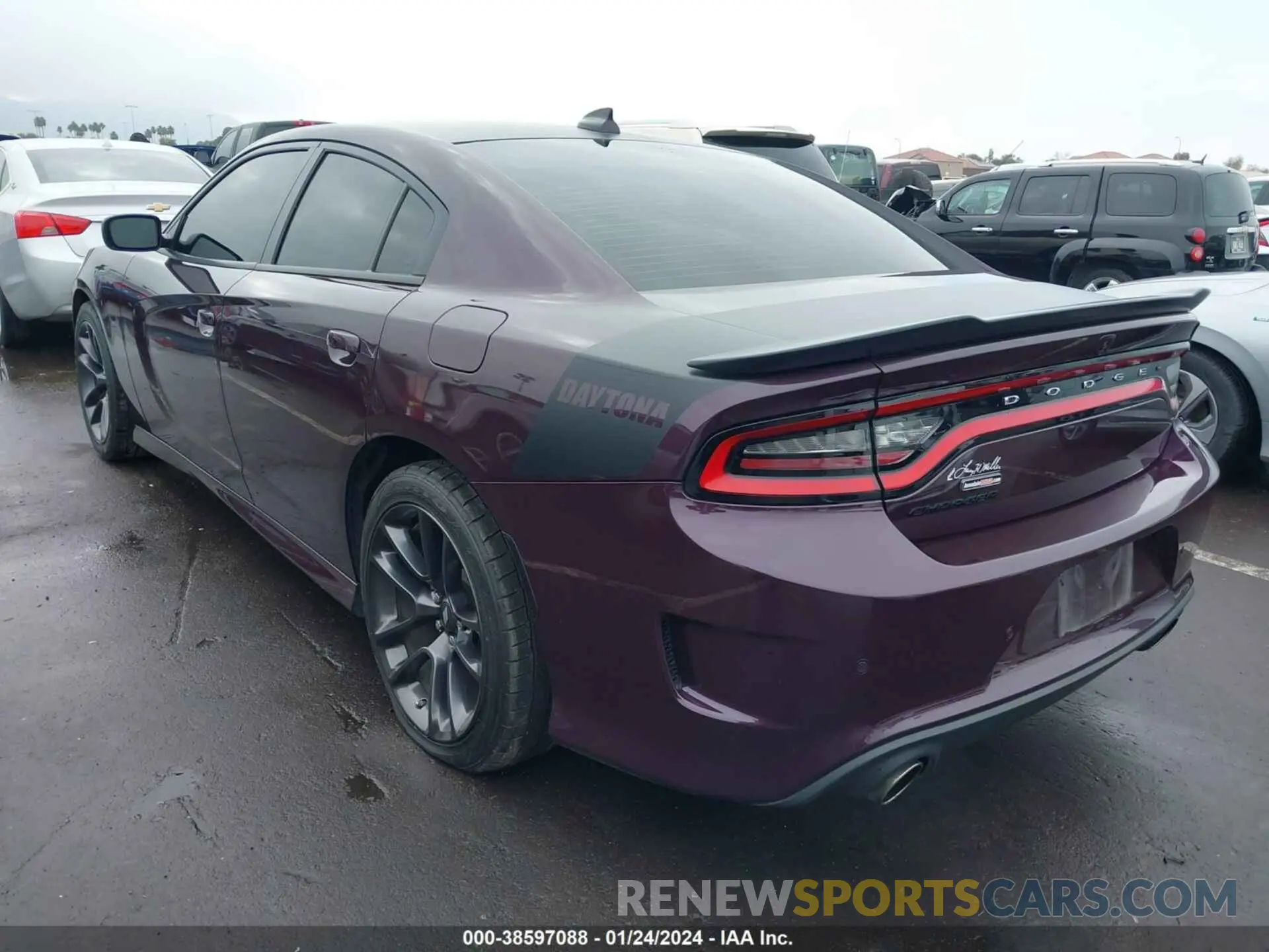 3 fotografías del automóvil dañado 2C3CDXCT4NH246217 DODGE CHARGER 2022