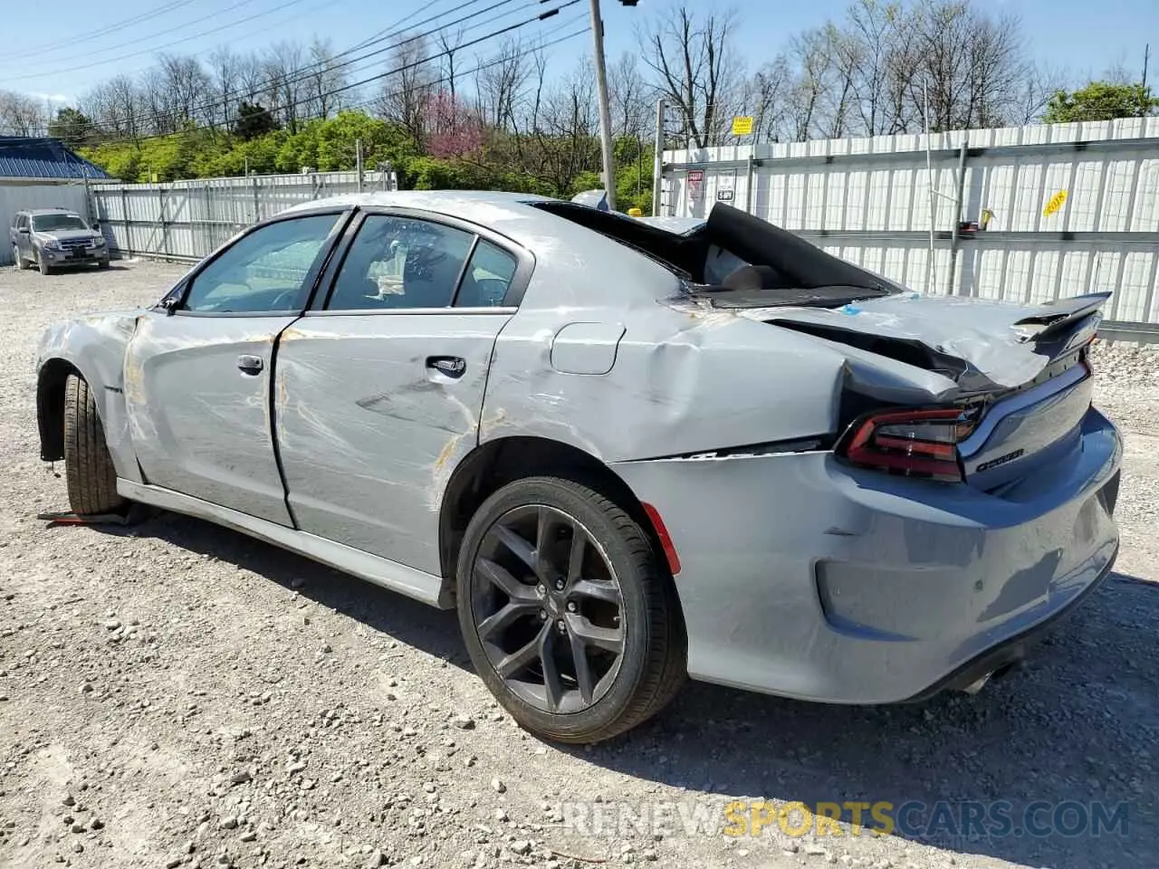 2 fotografías del automóvil dañado 2C3CDXCT5NH240426 DODGE CHARGER 2022