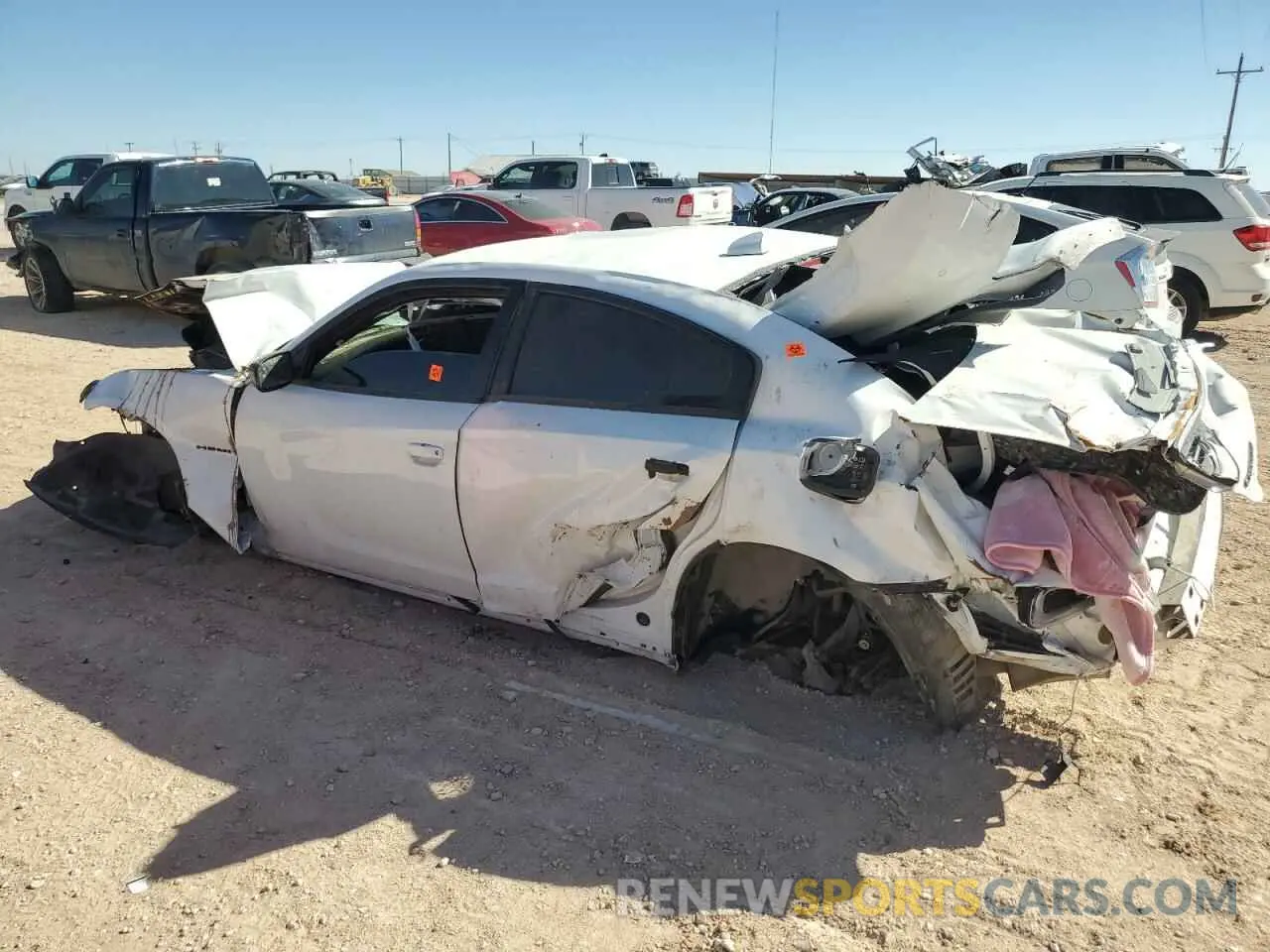 2 fotografías del automóvil dañado 2C3CDXCT6NH256134 DODGE CHARGER 2022