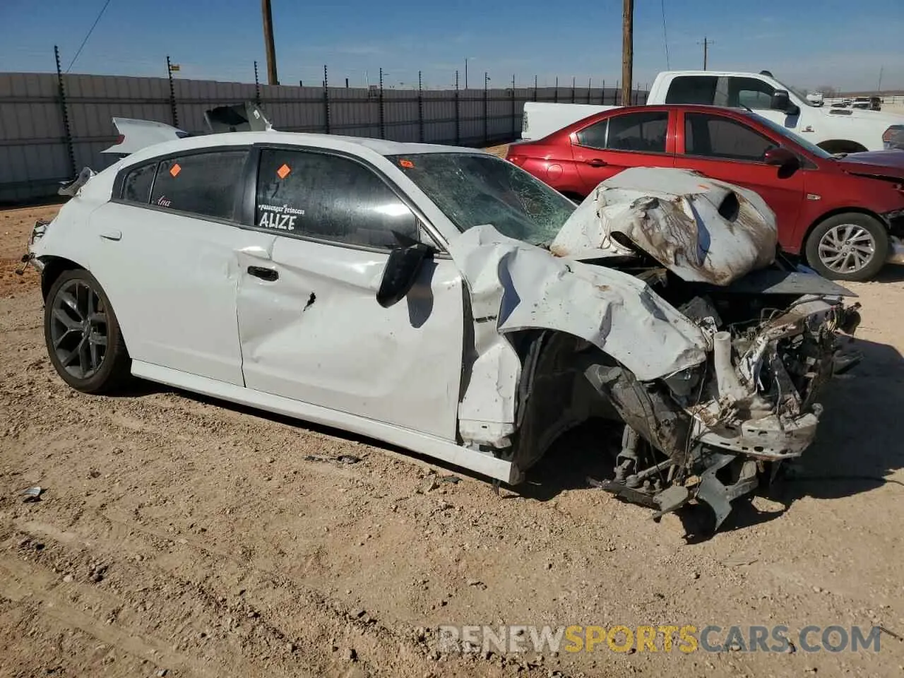 4 fotografías del automóvil dañado 2C3CDXCT6NH256134 DODGE CHARGER 2022