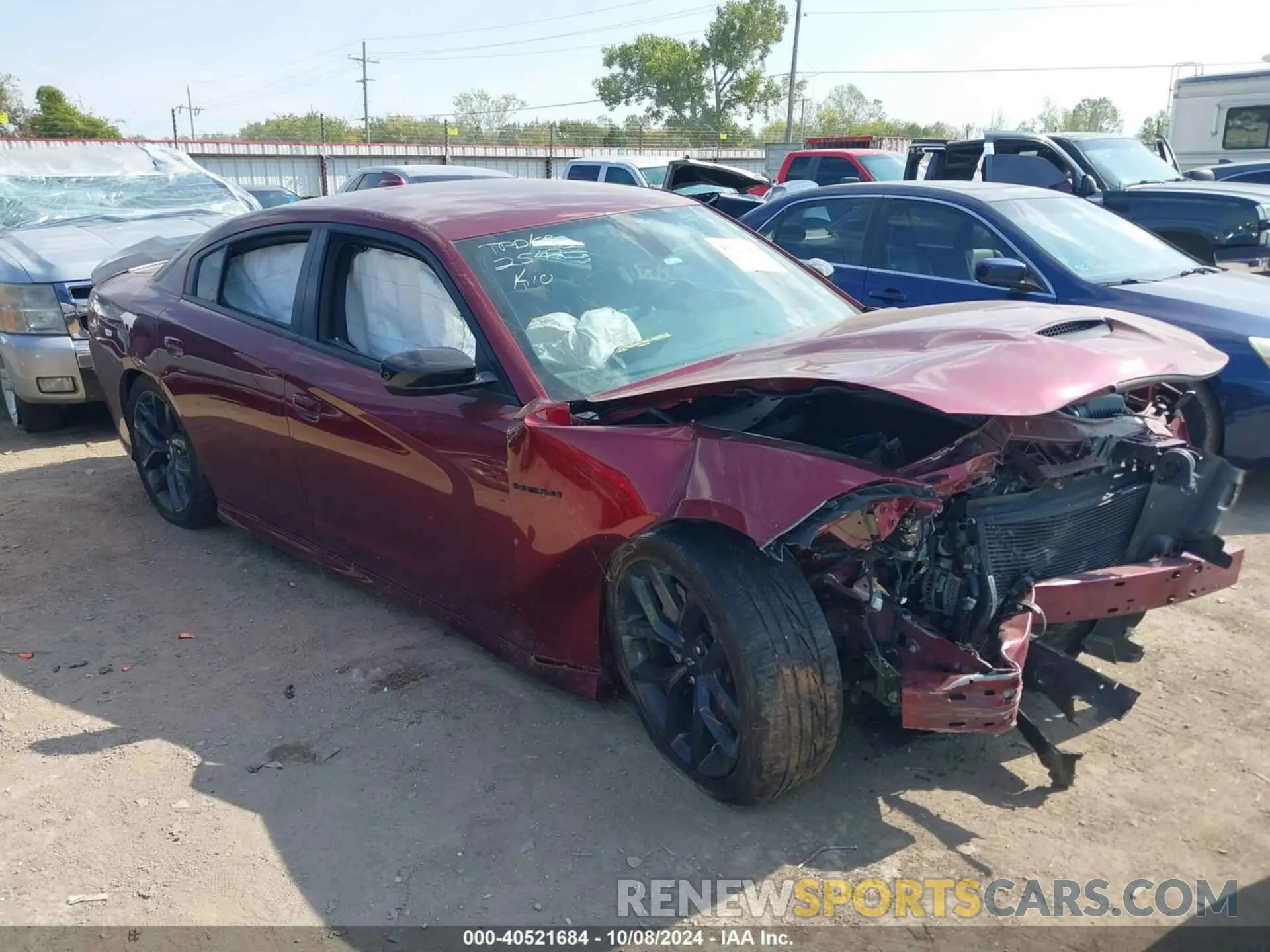 1 fotografías del automóvil dañado 2C3CDXCT7NH142031 DODGE CHARGER 2022