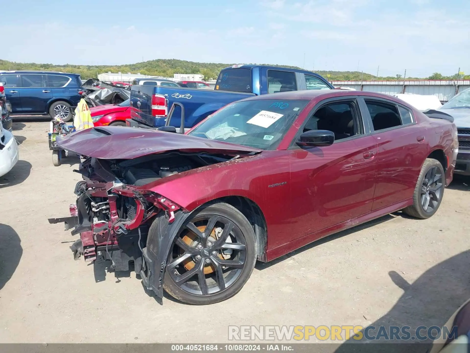 2 fotografías del automóvil dañado 2C3CDXCT7NH142031 DODGE CHARGER 2022