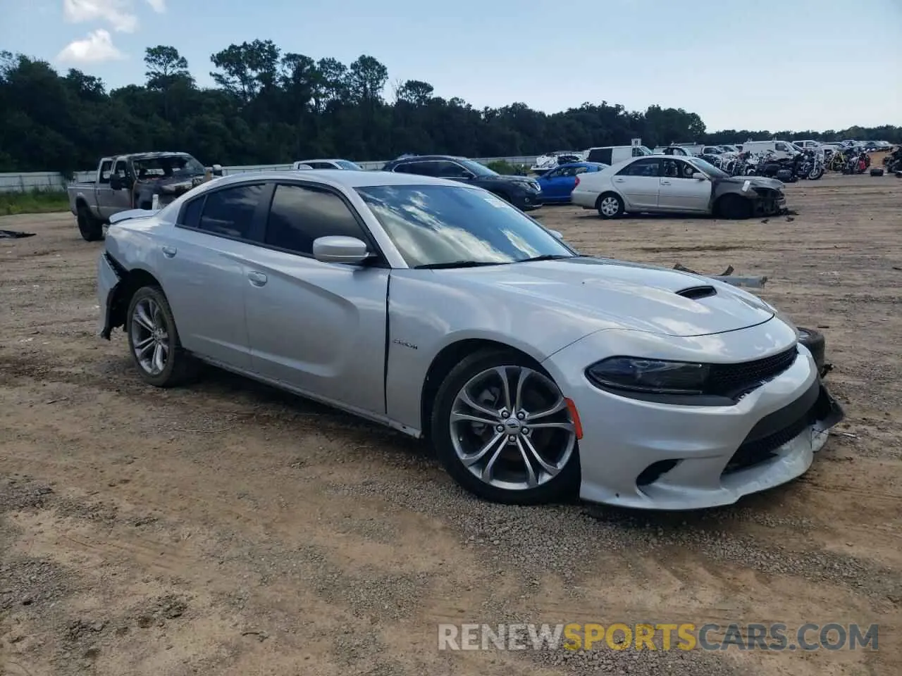 4 fotografías del automóvil dañado 2C3CDXCT7NH251234 DODGE CHARGER 2022