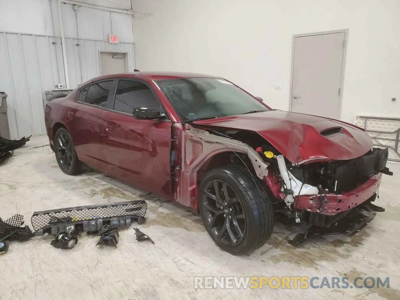 4 fotografías del automóvil dañado 2C3CDXCTXNH130388 DODGE CHARGER 2022