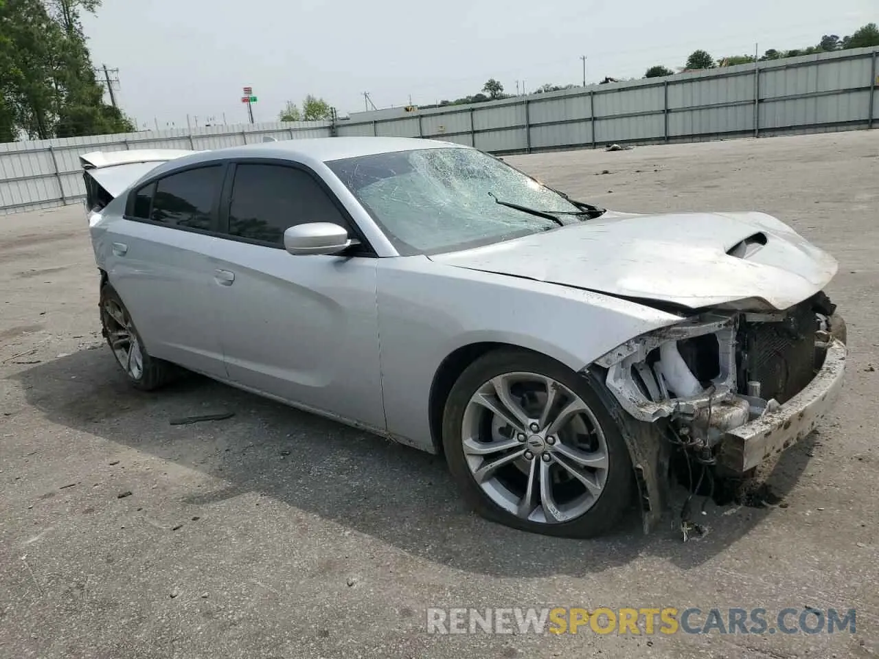 4 fotografías del automóvil dañado 2C3CDXCTXNH152553 DODGE CHARGER 2022