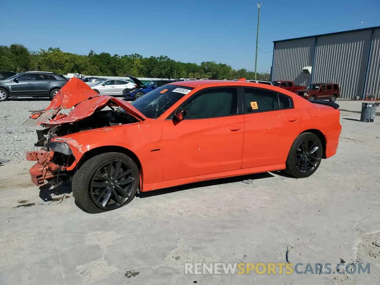 1 fotografías del automóvil dañado 2C3CDXCTXNH176240 DODGE CHARGER 2022
