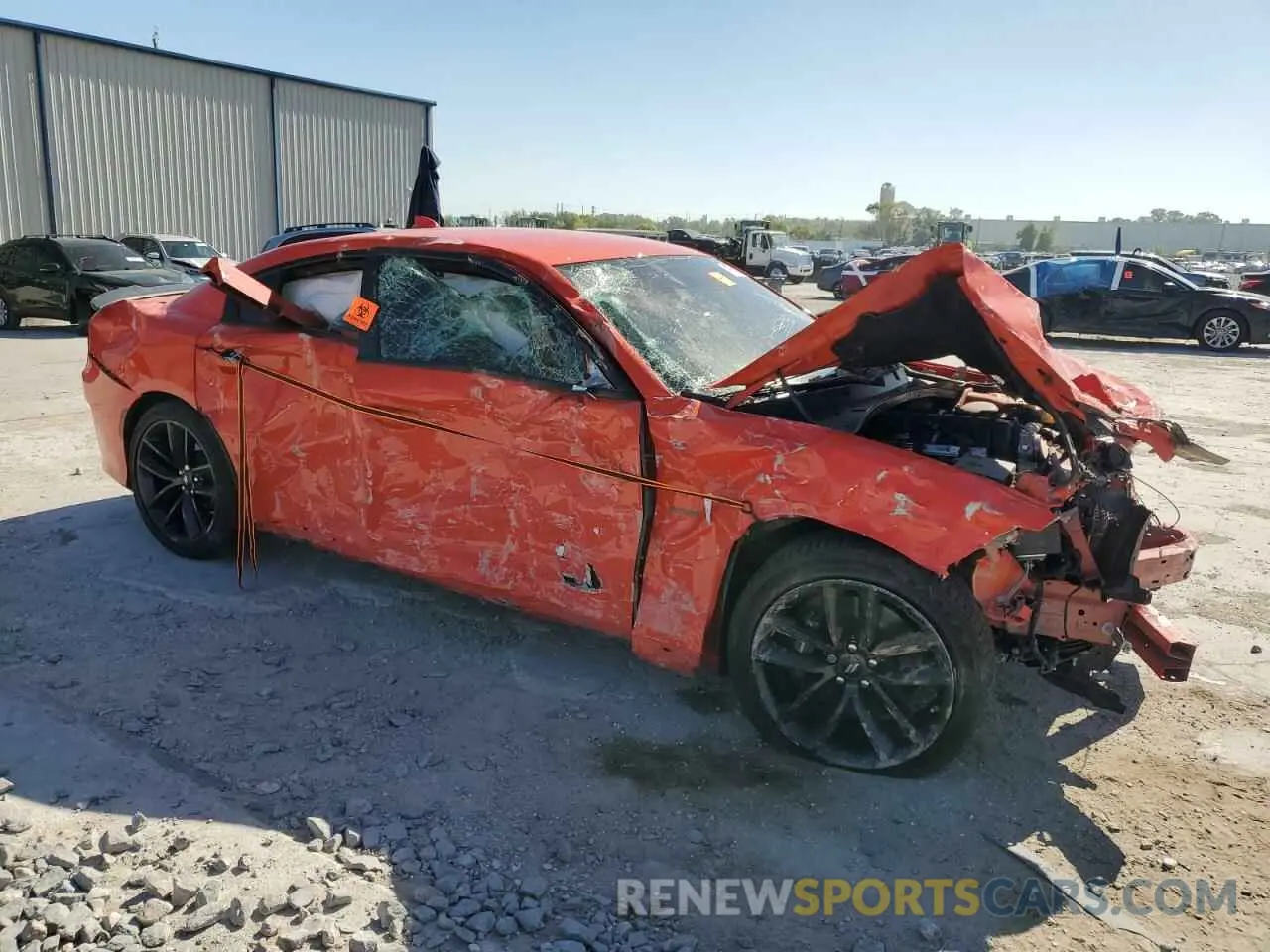 4 fotografías del automóvil dañado 2C3CDXCTXNH176240 DODGE CHARGER 2022