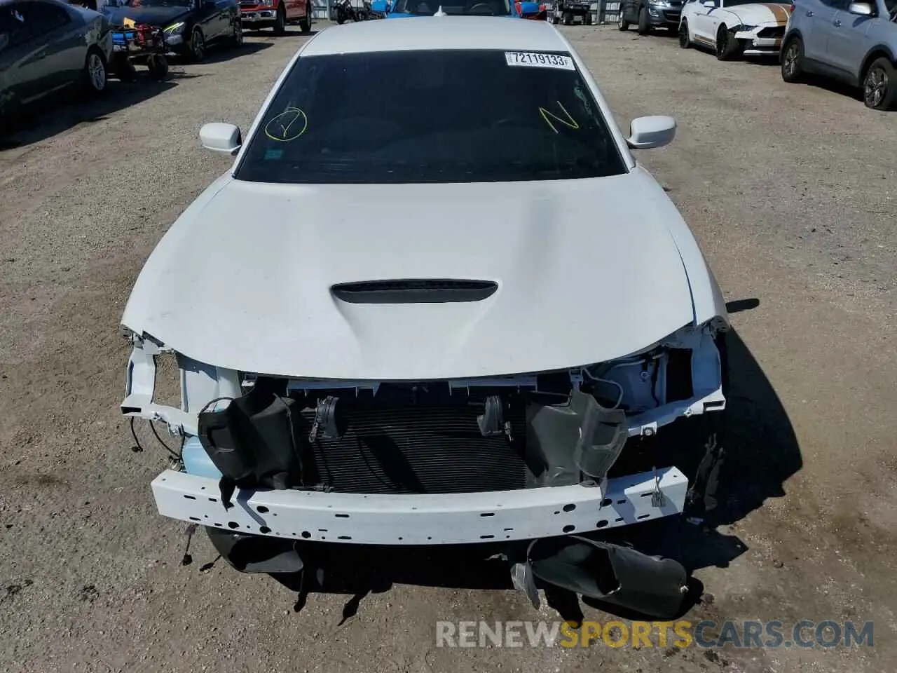 5 fotografías del automóvil dañado 2C3CDXGJ6NH220596 DODGE CHARGER 2022