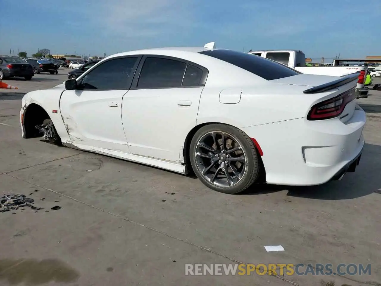 2 fotografías del automóvil dañado 2C3CDXGJ6NH257129 DODGE CHARGER 2022