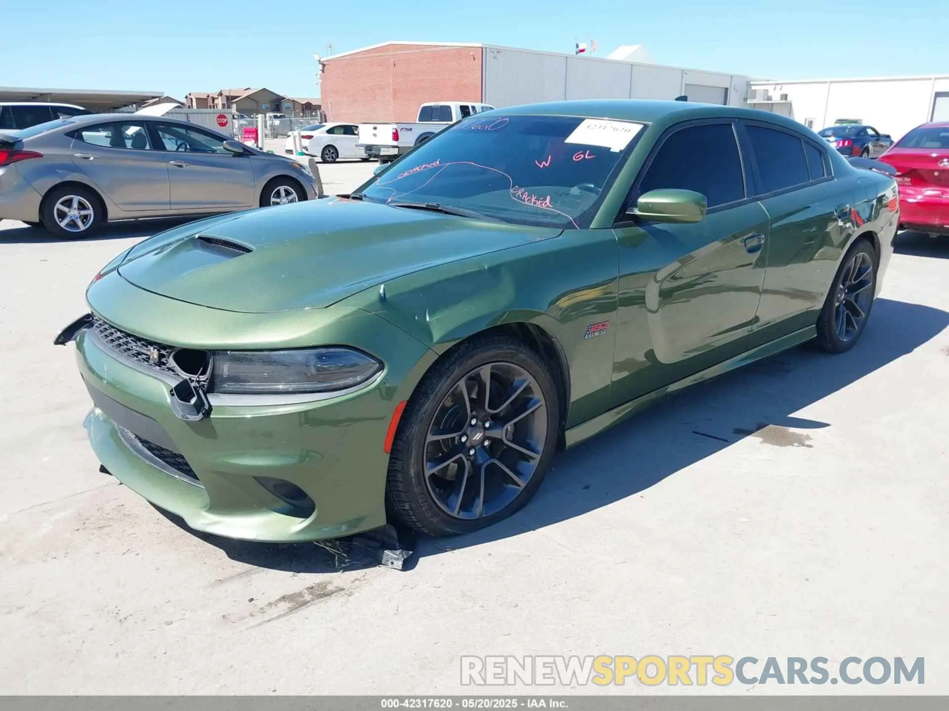 2 fotografías del automóvil dañado 2C3CDXGJ6NH257549 DODGE CHARGER 2022