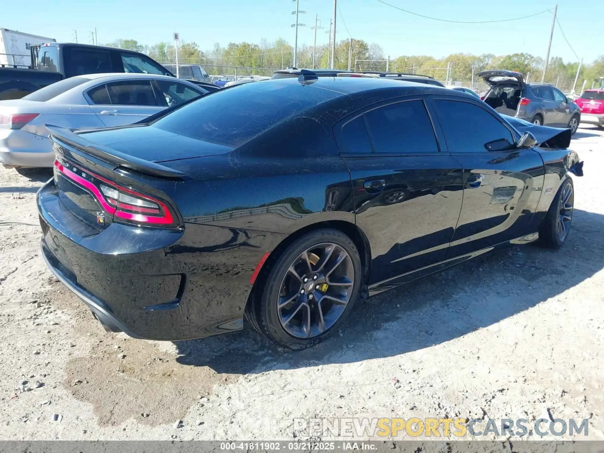 4 fotografías del automóvil dañado 2C3CDXGJ7NH125951 DODGE CHARGER 2022