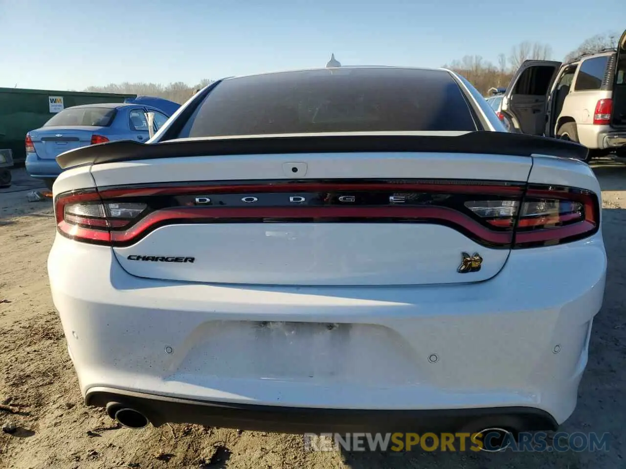 6 fotografías del automóvil dañado 2C3CDXGJ7NH180142 DODGE CHARGER 2022