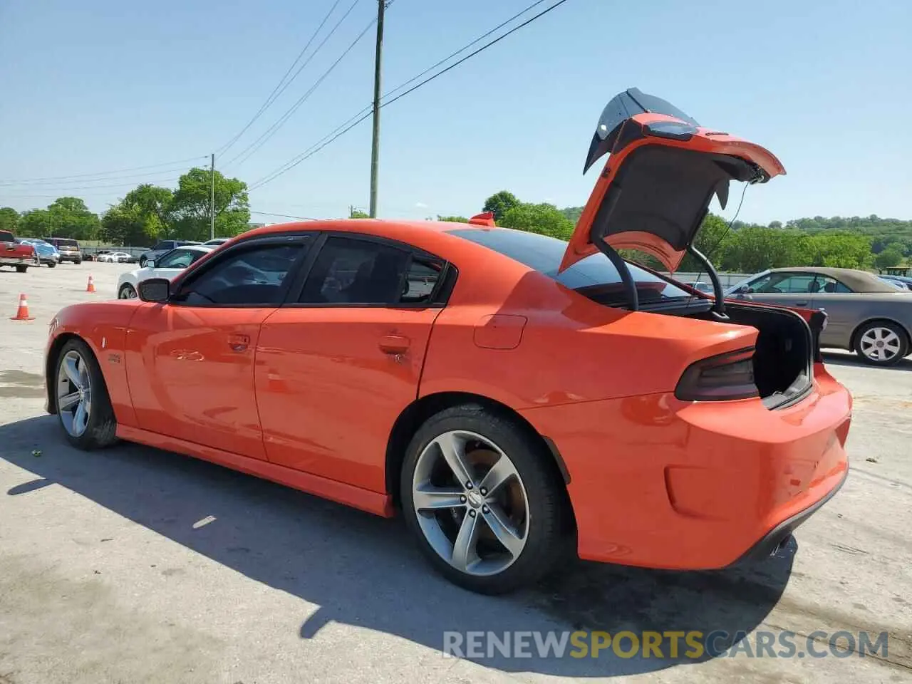 2 fotografías del automóvil dañado 2C3CDXGJ7NH257043 DODGE CHARGER 2022