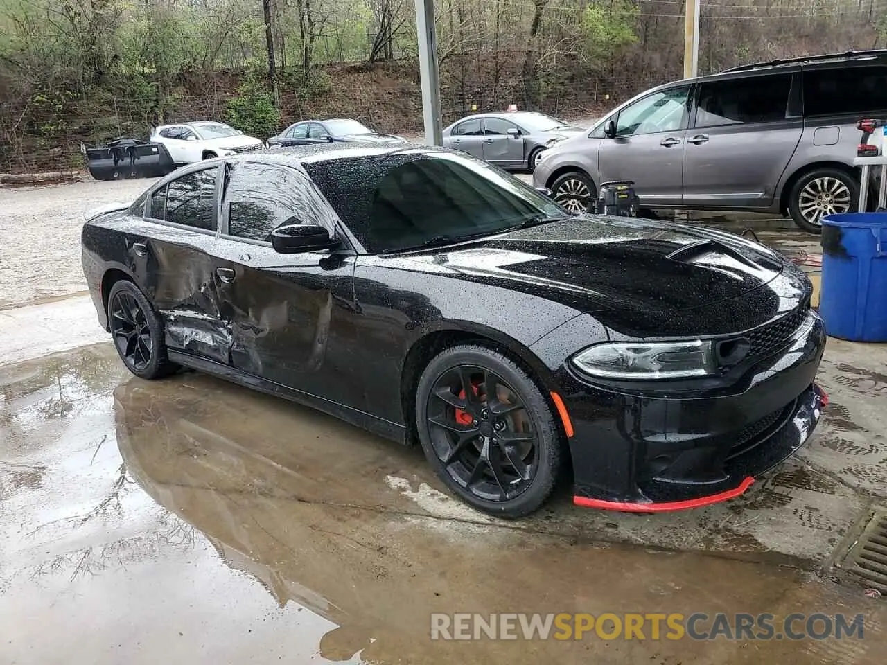 4 fotografías del automóvil dañado 2C3CDXHG1NH149732 DODGE CHARGER 2022