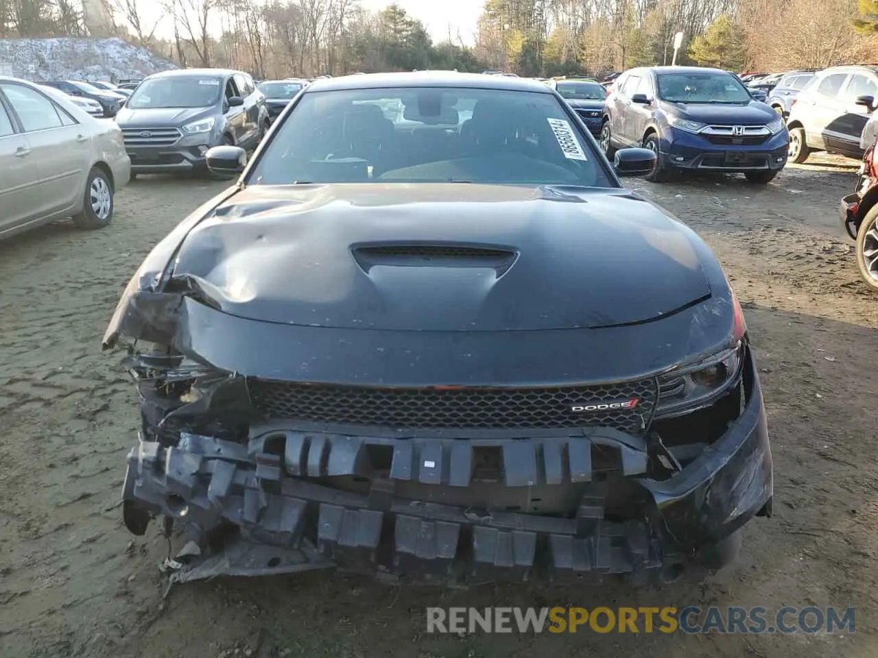 5 fotografías del automóvil dañado 2C3CDXHG1NH197859 DODGE CHARGER 2022