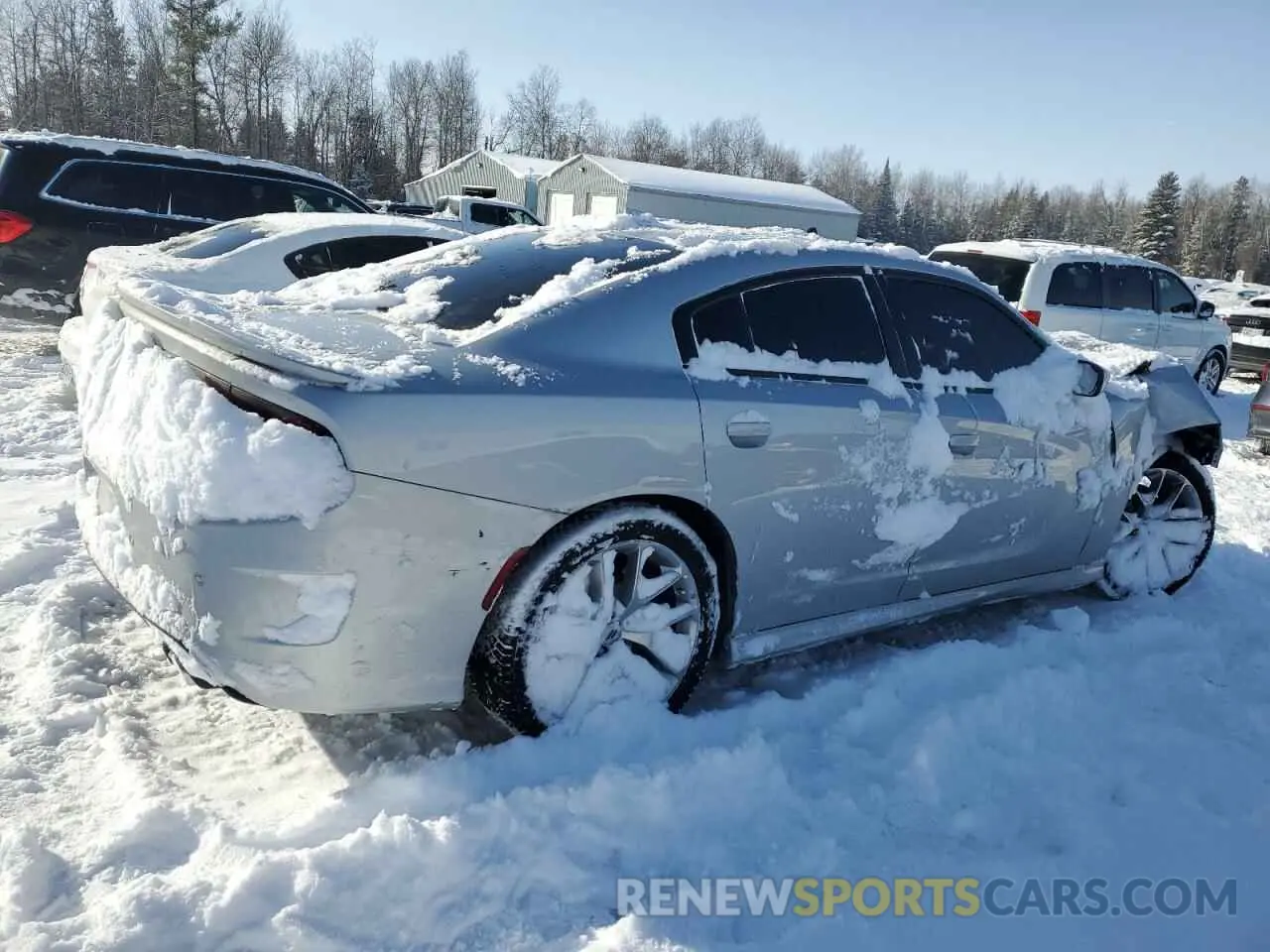 3 fotografías del automóvil dañado 2C3CDXHG2NH125746 DODGE CHARGER 2022