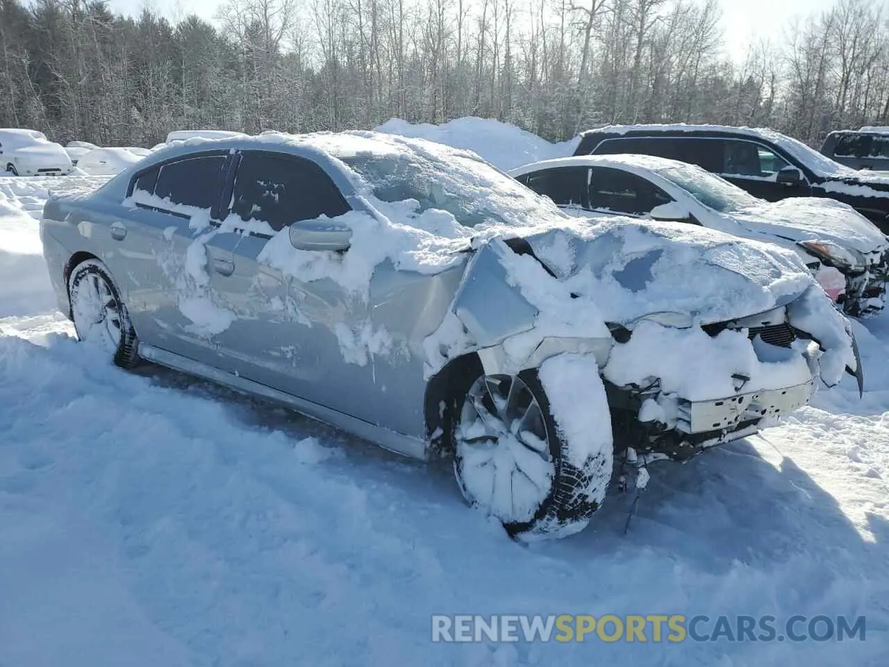 4 fotografías del automóvil dañado 2C3CDXHG2NH125746 DODGE CHARGER 2022