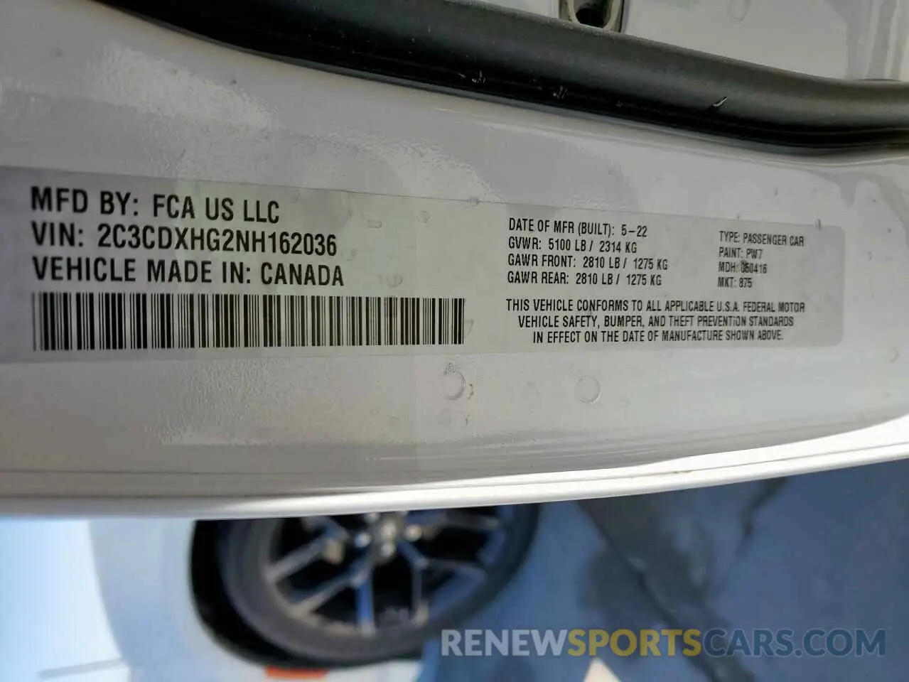 13 fotografías del automóvil dañado 2C3CDXHG2NH162036 DODGE CHARGER 2022
