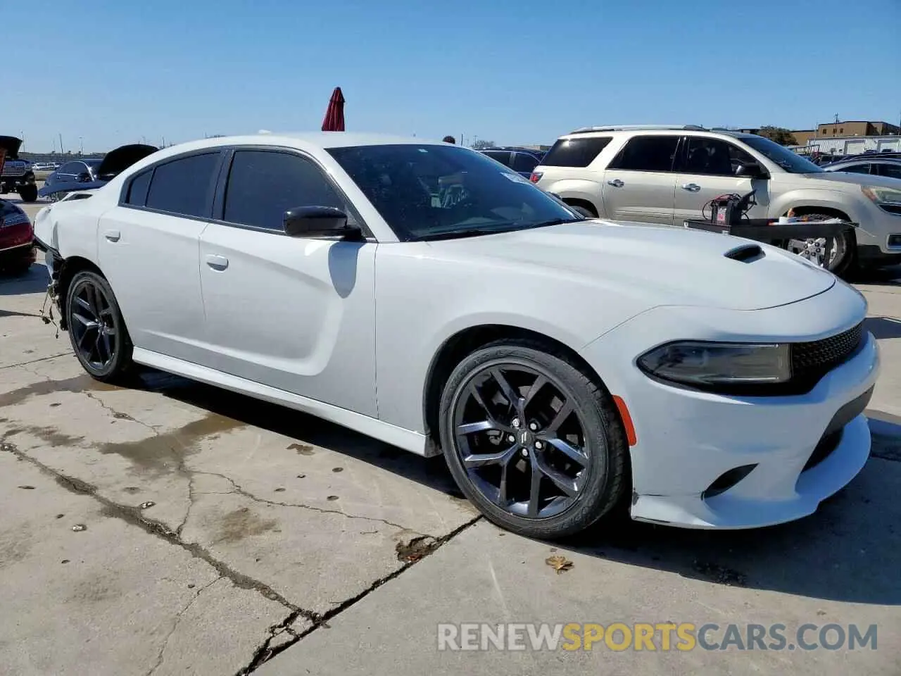 4 fotografías del automóvil dañado 2C3CDXHG2NH162036 DODGE CHARGER 2022