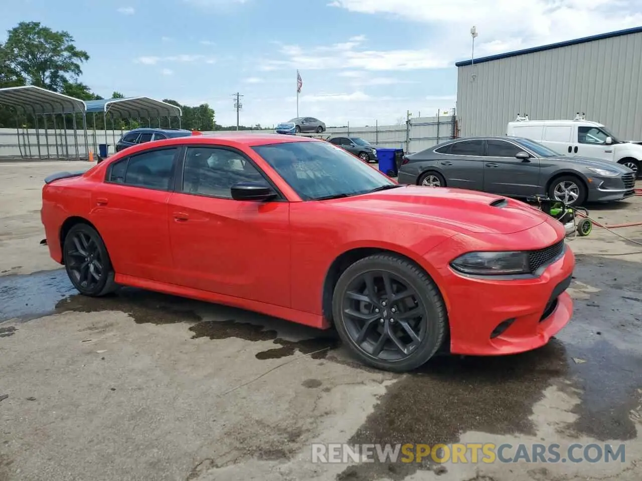 4 fotografías del automóvil dañado 2C3CDXHG4NH192994 DODGE CHARGER 2022