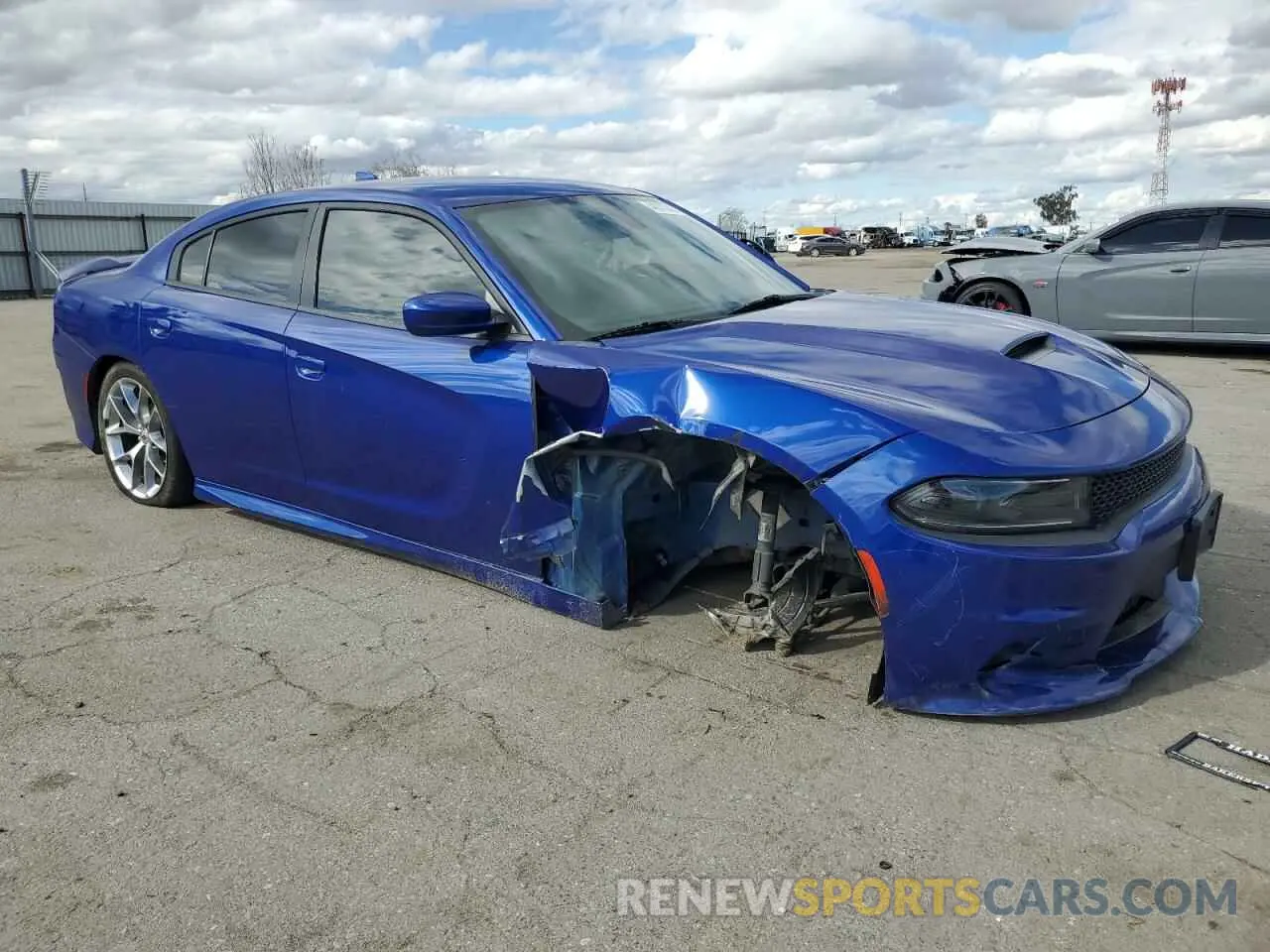 4 fotografías del automóvil dañado 2C3CDXHG5NH143285 DODGE CHARGER 2022