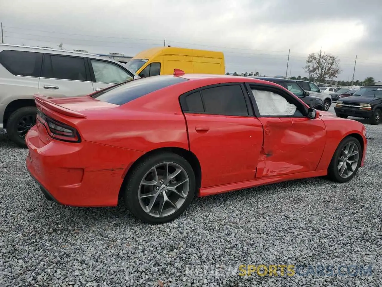 3 fotografías del automóvil dañado 2C3CDXHG5NH263989 DODGE CHARGER 2022
