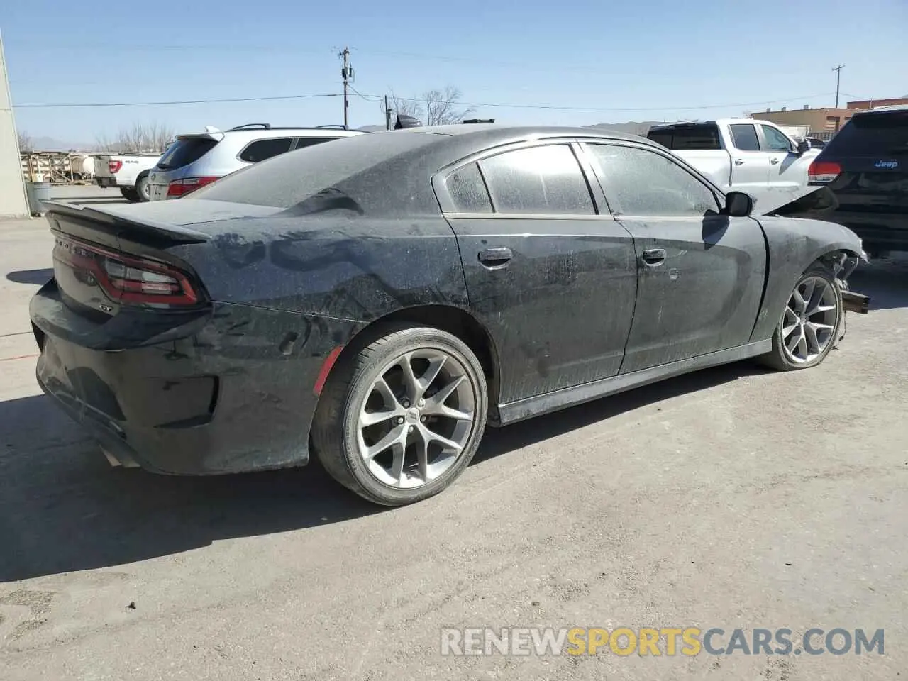 3 fotografías del automóvil dañado 2C3CDXHG6NH175825 DODGE CHARGER 2022