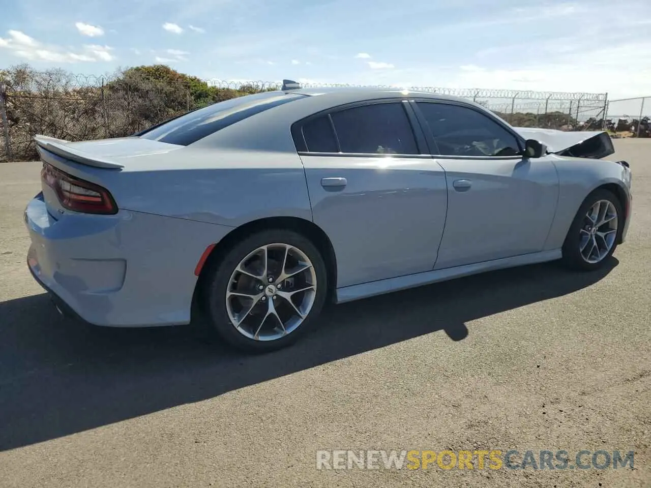 3 fotografías del automóvil dañado 2C3CDXHG6NH202232 DODGE CHARGER 2022