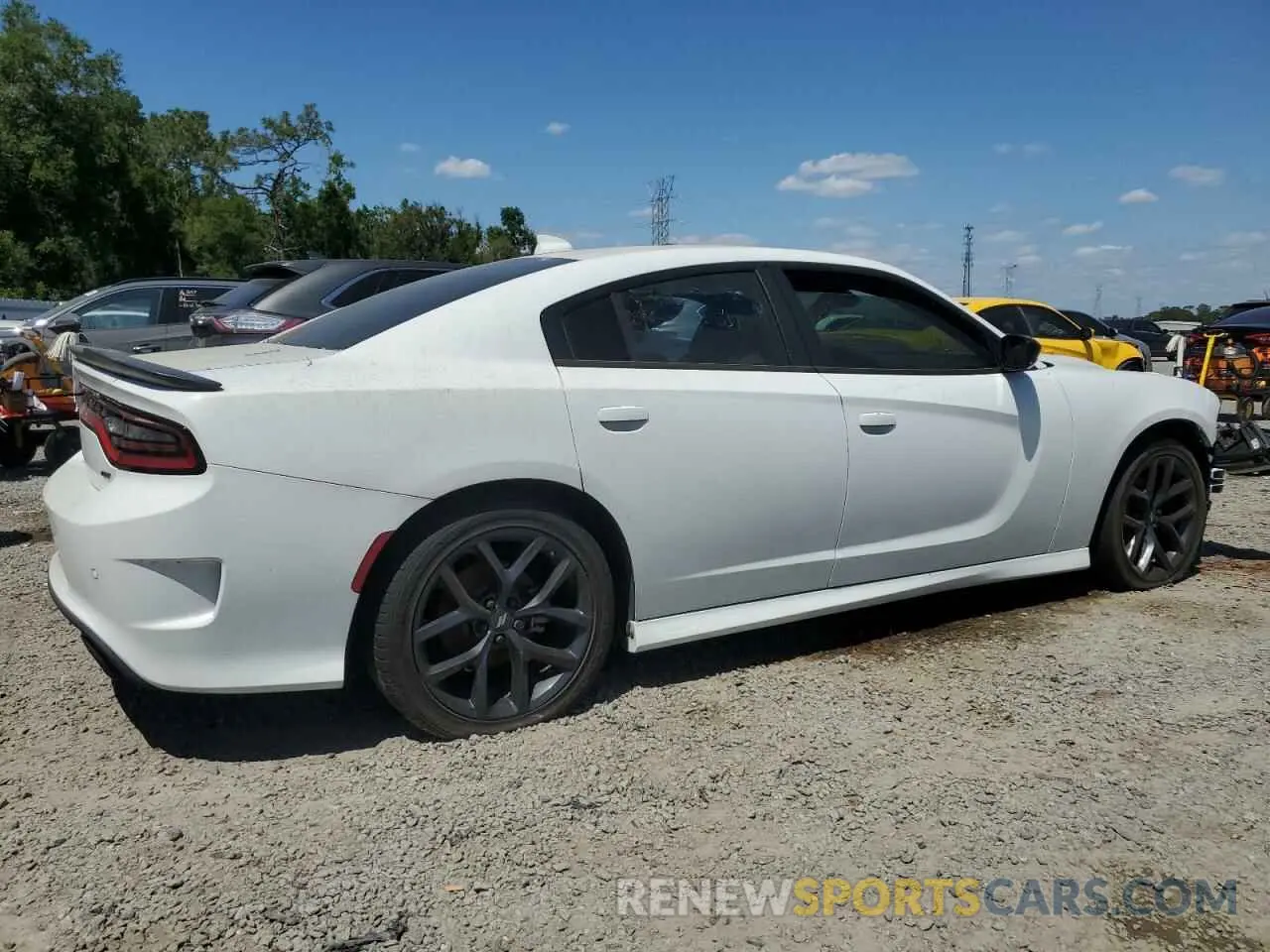 3 fotografías del automóvil dañado 2C3CDXHG7NH115343 DODGE CHARGER 2022