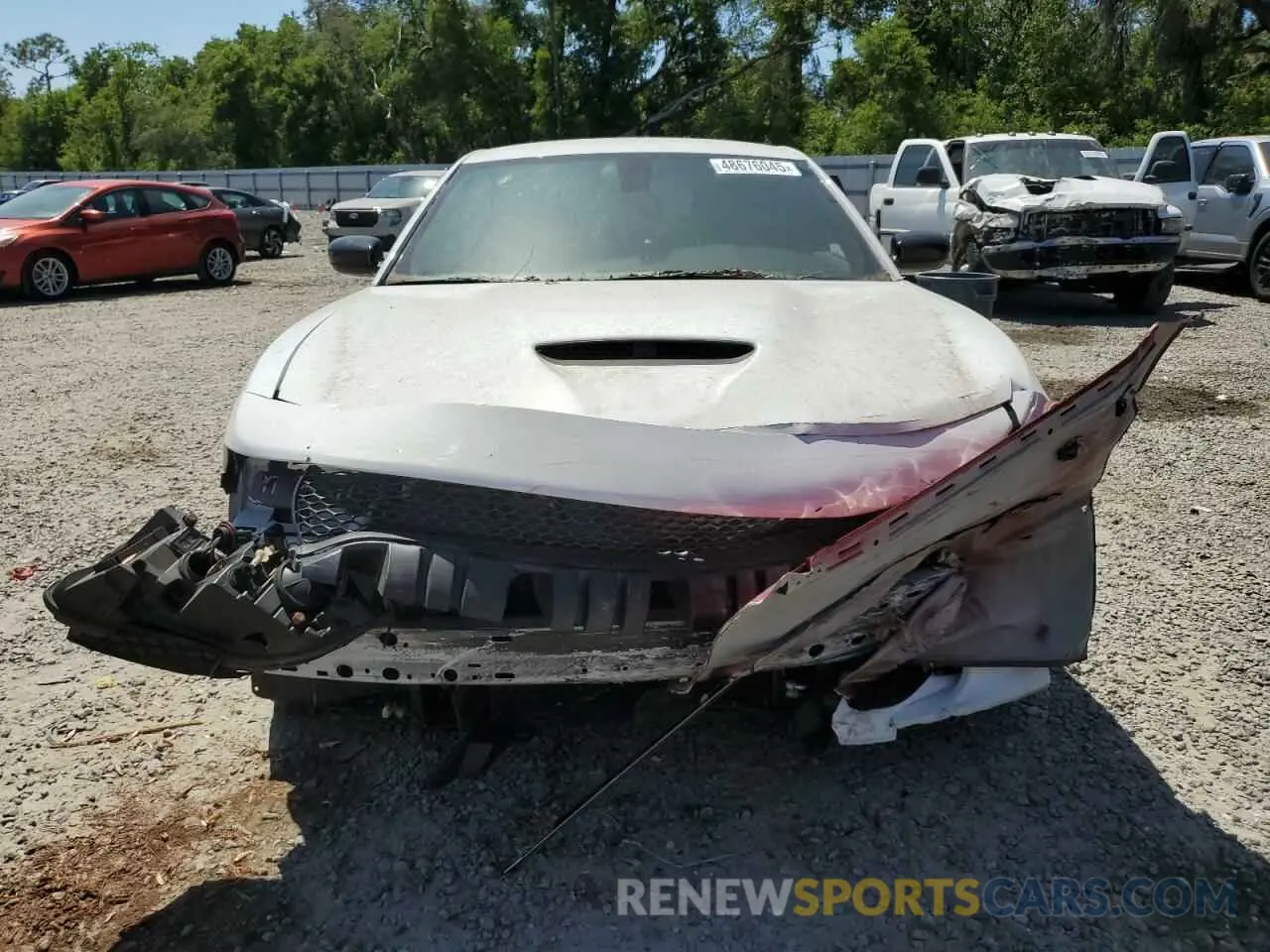 5 fotografías del automóvil dañado 2C3CDXHG7NH115343 DODGE CHARGER 2022