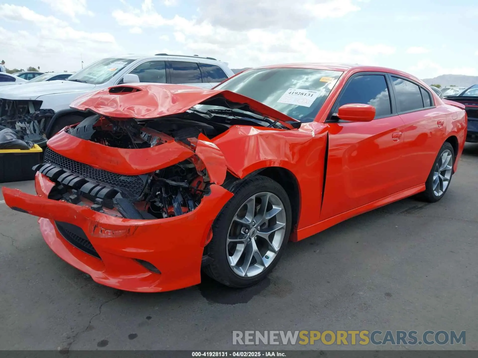 6 fotografías del automóvil dañado 2C3CDXHG7NH173856 DODGE CHARGER 2022