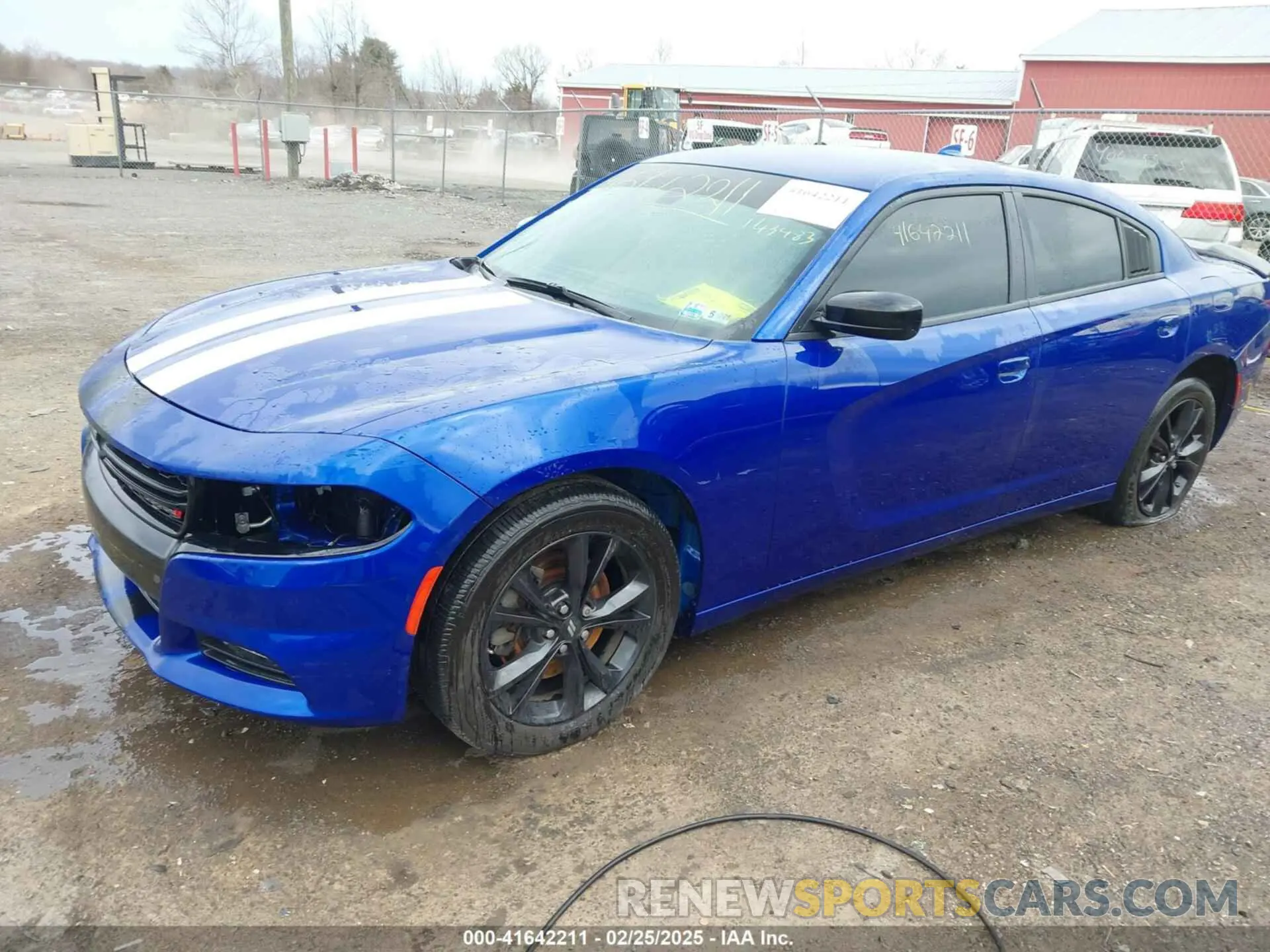 2 fotografías del automóvil dañado 2C3CDXJG6NH143483 DODGE CHARGER 2022