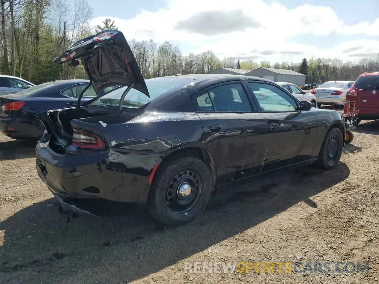 3 fotografías del automóvil dañado 2C3CDXKG0NH130596 DODGE CHARGER 2022