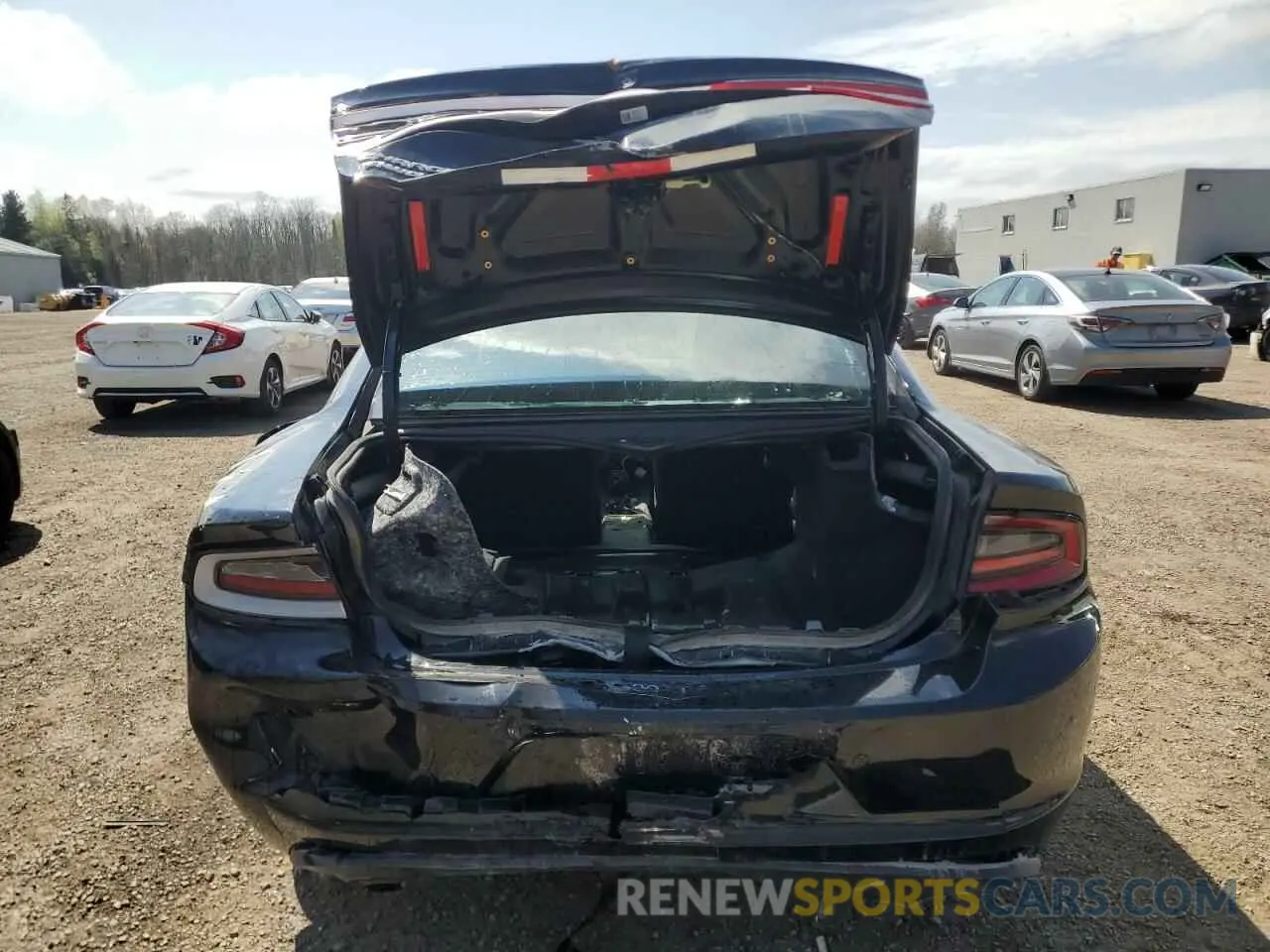 6 fotografías del automóvil dañado 2C3CDXKG0NH130596 DODGE CHARGER 2022
