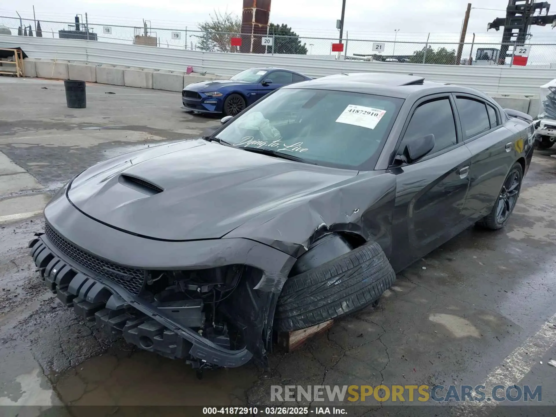 2 fotografías del automóvil dañado 2C3CDXMG1NH107325 DODGE CHARGER 2022