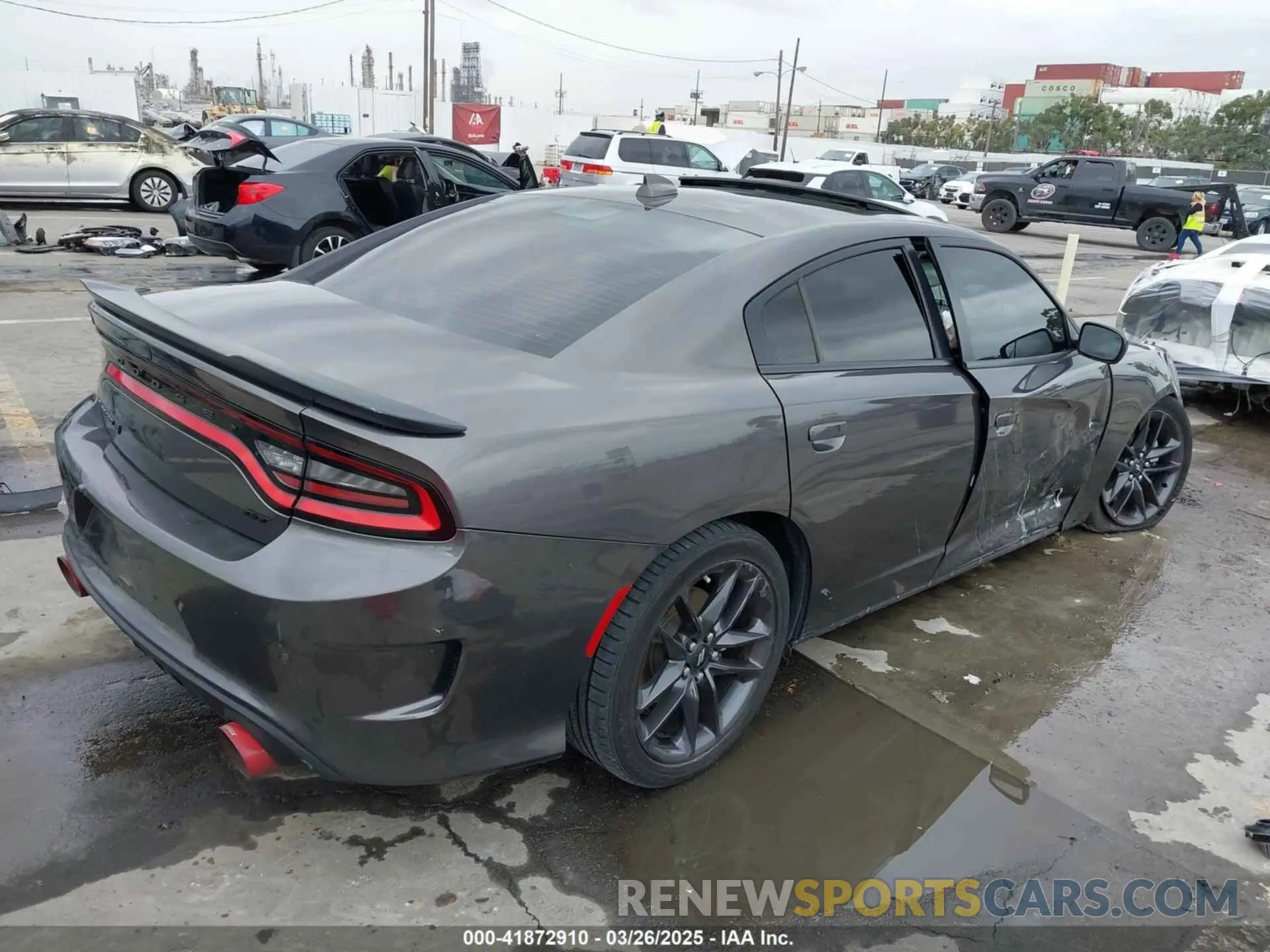 4 fotografías del automóvil dañado 2C3CDXMG1NH107325 DODGE CHARGER 2022