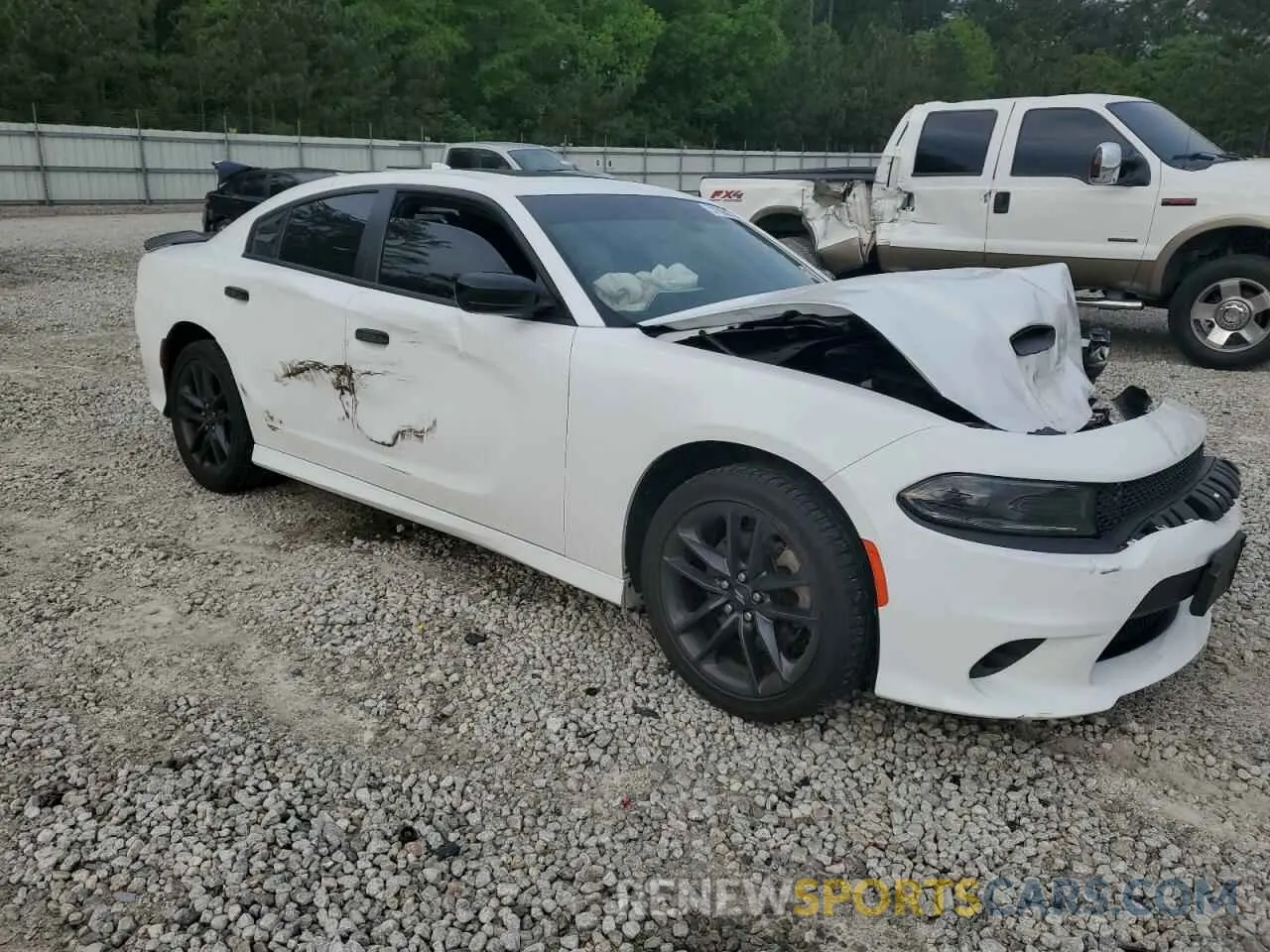 4 fotografías del automóvil dañado 2C3CDXMG6NH158481 DODGE CHARGER 2022