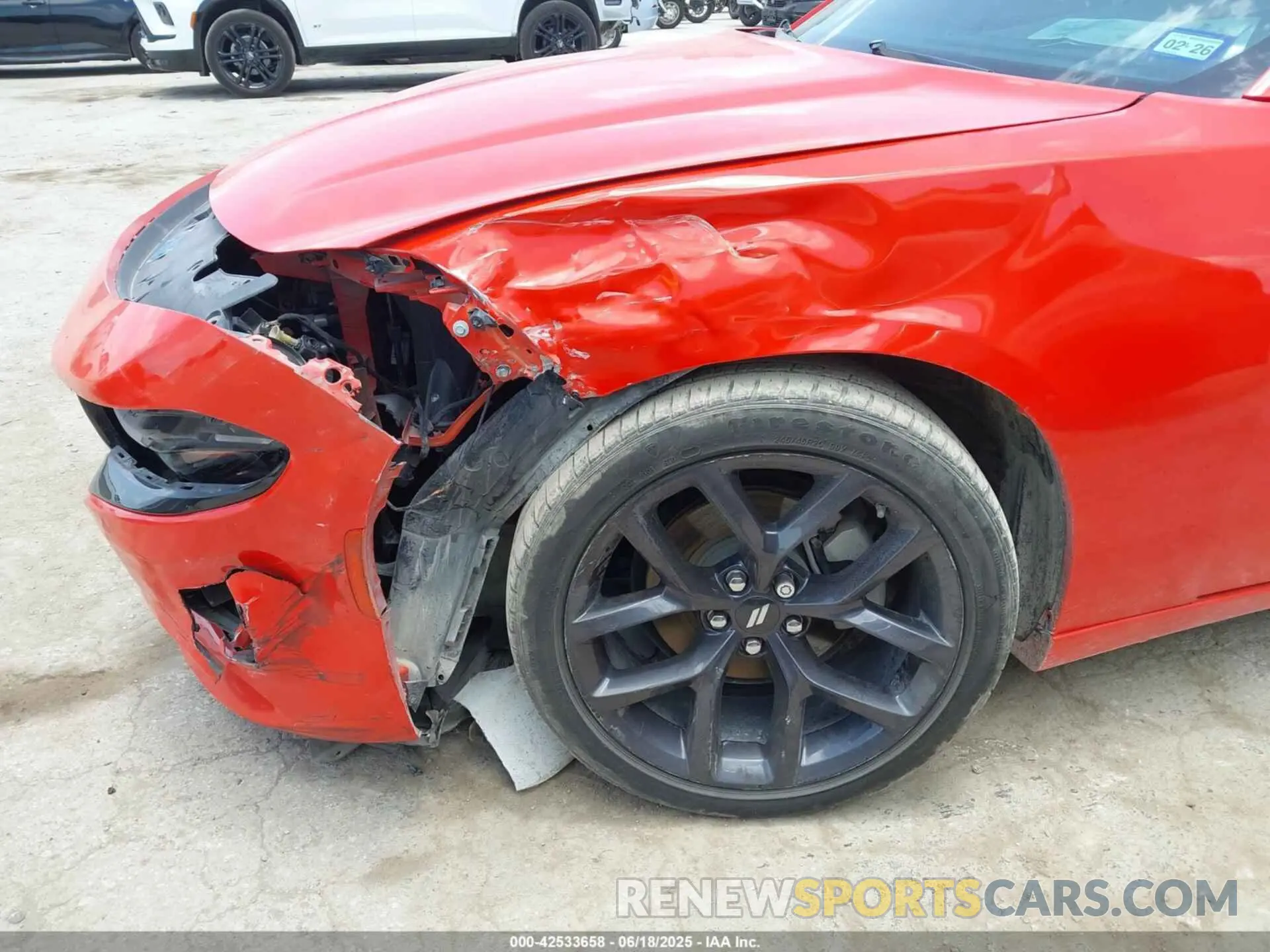 6 fotografías del automóvil dañado 2C3CDXBG1PH598467 DODGE CHARGER 2023