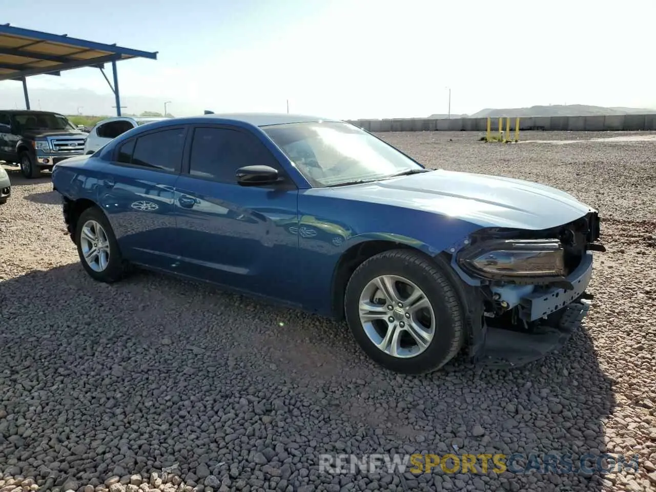 4 fotografías del automóvil dañado 2C3CDXBG1PH657050 DODGE CHARGER 2023