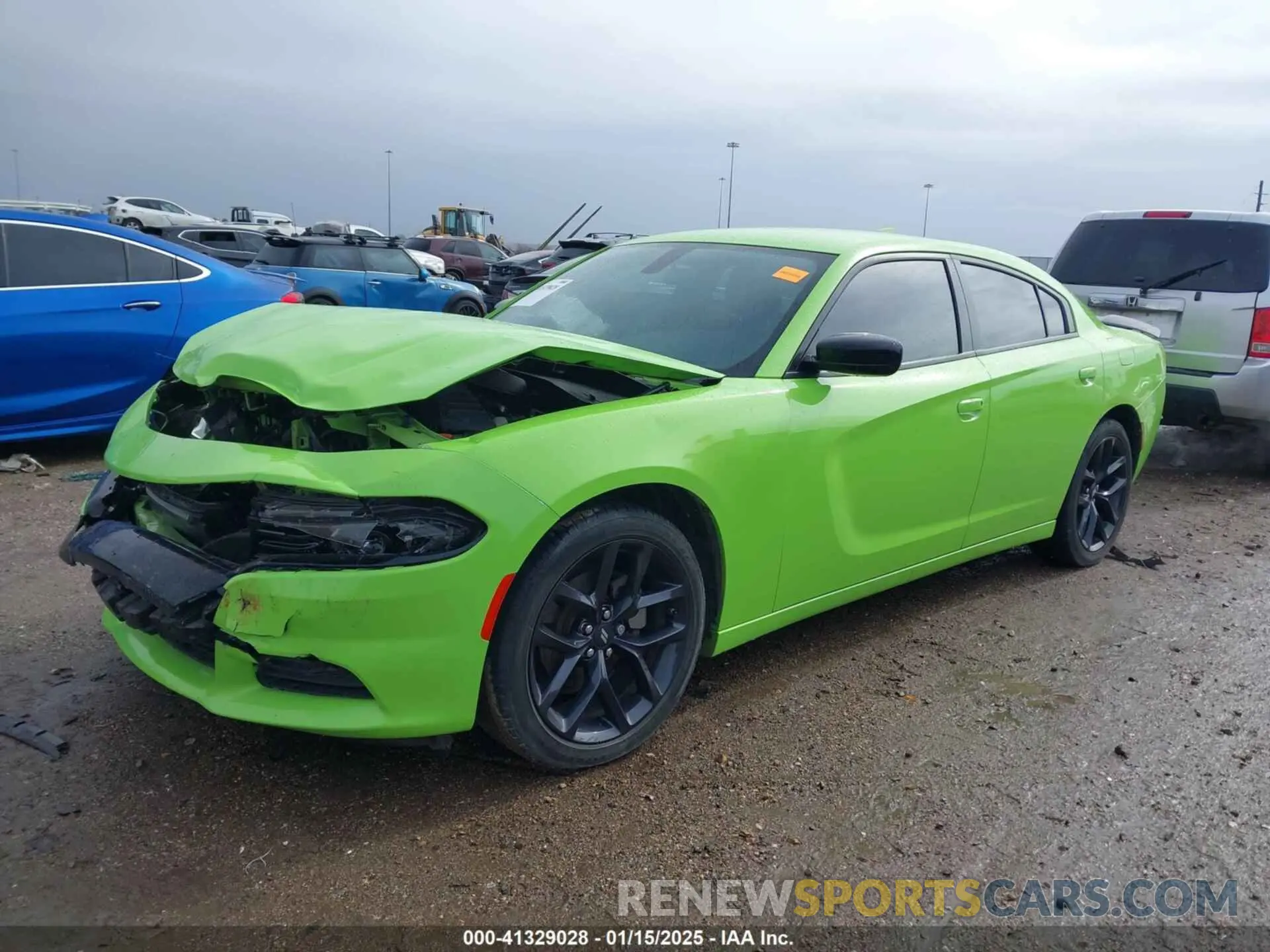 2 fotografías del automóvil dañado 2C3CDXBG2PH535877 DODGE CHARGER 2023