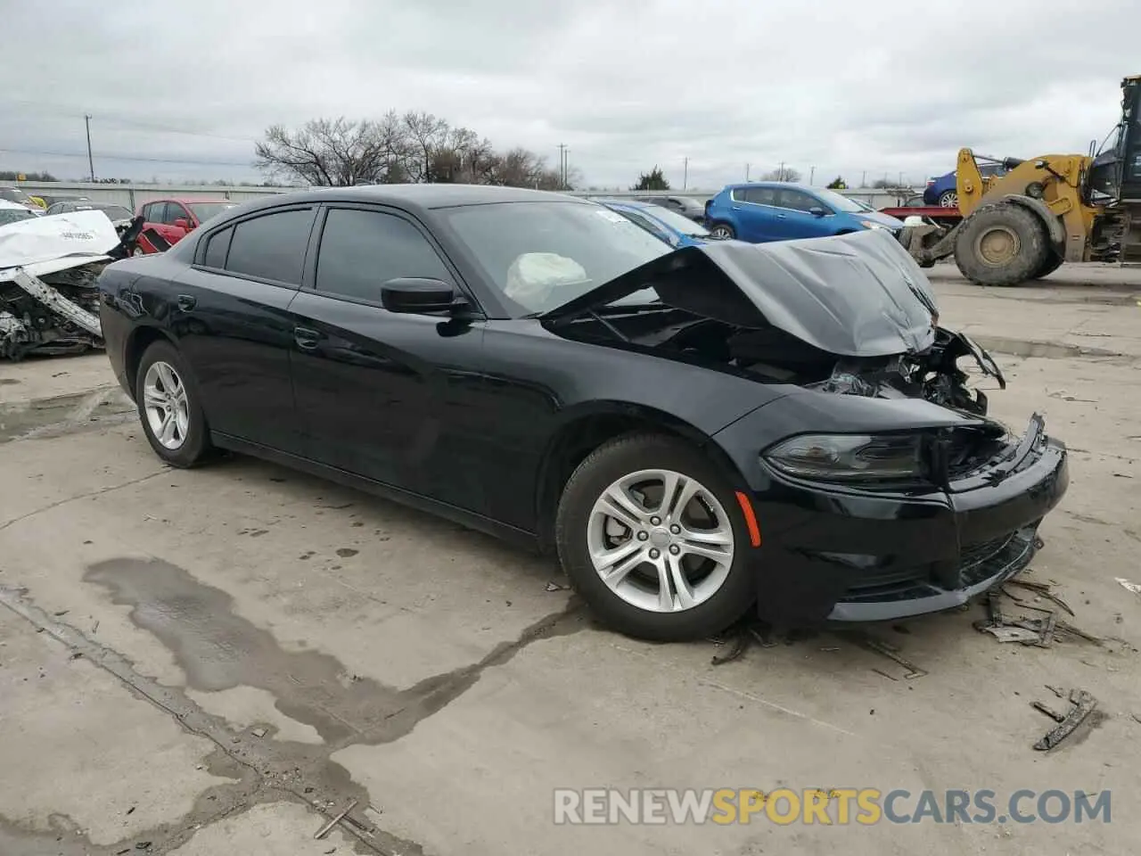 4 fotografías del automóvil dañado 2C3CDXBG2PH664279 DODGE CHARGER 2023