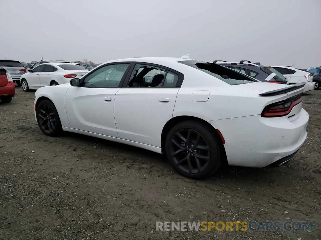 2 fotografías del automóvil dañado 2C3CDXBG4PH588502 DODGE CHARGER 2023