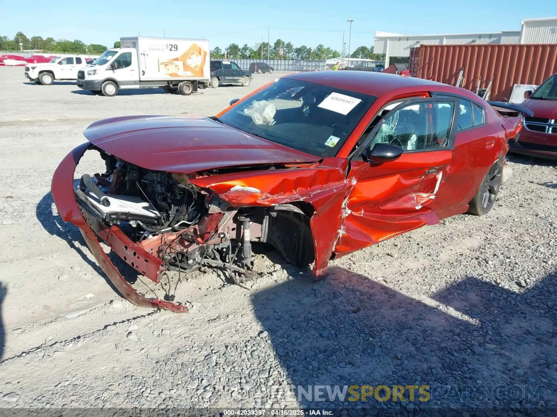 2 fotografías del automóvil dañado 2C3CDXBG5PH511802 DODGE CHARGER 2023