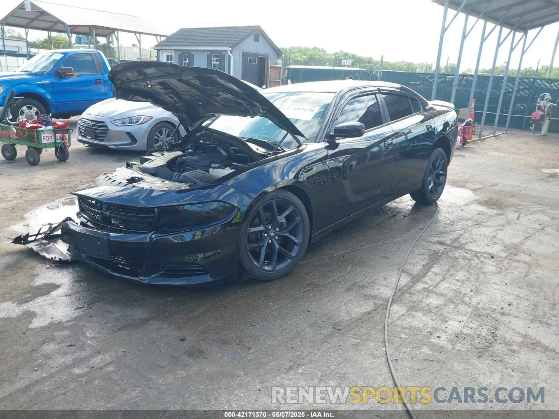 2 fotografías del automóvil dañado 2C3CDXBG6PH598948 DODGE CHARGER 2023